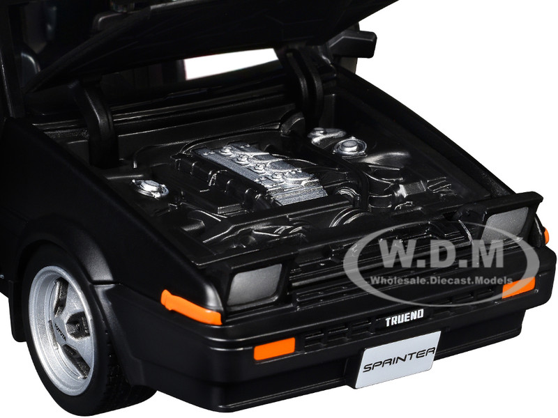 TOYOTA SPRINTER TRUENO AE86 RHD MATT BLAC 1/24 DIECAST MODEL BY