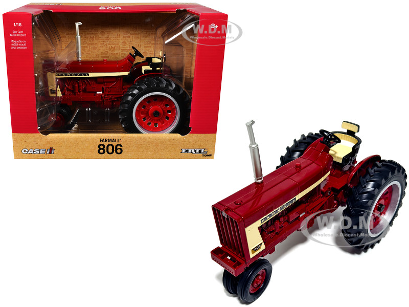 Farmall 806 Tractor Red 1/16 Diecast Model ERTL TOMY 44429