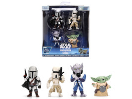 Set of 4 Diecast Figures Star Wars The Mandalorian & Grogu 2026 Movie Metalfigs Series Diecast Models Jada 37317