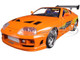 Brian s Toyota Supra Orange with Graphics Fast & Furious 25th Anniversary Series 1/24 Diecast Model Car Jada 97168-25TH