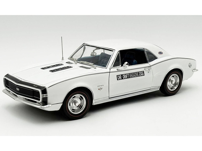 1967 Chevrolet Camaro RS SS Car Craft Test Car White Limited Edition to 180 pieces Worldwide 1/18 Diecast Model Car ACME A1805734