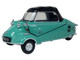 Messerschmitt KR200 Bubble Car Turkish Green with Black Top 1/18 Scale Diecast Model Car Oxford Diecast 18MBC008