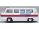 1962 Chevrolet Corvair Greenbrier AmbleWagon Ambulance White with Red Stripes 1/87 (HO) Scale Diecast Model Car Oxford Diecast 87CG61002
