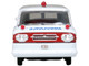 1962 Chevrolet Corvair Greenbrier AmbleWagon Ambulance White with Red Stripes 1/87 (HO) Scale Diecast Model Car Oxford Diecast 87CG61002