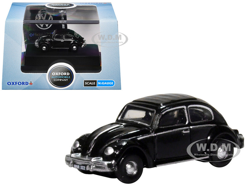 Volkswagen Beetle Black 1/148 (N) Scale Diecast Model Car Oxford Diecast NVWB005