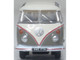 Volkswagen T1 Samba Bus Mouse Grey and Pearl White with Red Stripes 1/148 (N) Scale Diecast Model Car Oxford Diecast NVWS009