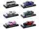 Auto Thentics 6 piece Set Release 108 IN DISPLAY CASES Limited Edition 1/64 Diecast Model Cars M2 Machines 32500-108