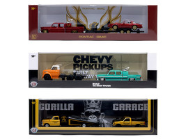 Auto Haulers Set of 3 Trucks Release 96 Limited Edition to 8000 pieces Worldwide 1/64 Diecast Models M2 Machines 36000-96