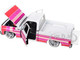 1976 GMC Sierra Grande 15 Pickup Truck White with Stripes Limited Edition to 9250 pieces Worldwide 1/24 Diecast Model Car M2 Machines 40300-140A