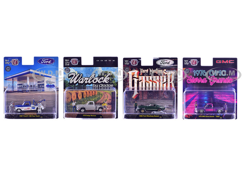Auto News Release 18 Set of 4 Cars Limited Edition to 6000 pieces Worldwide 1/64 Diecast Model Cars M2 Machines 67500-19