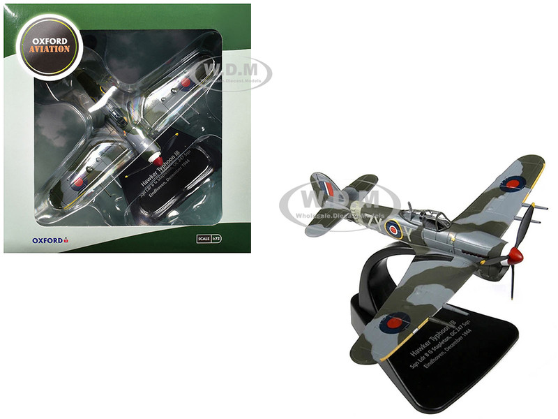 Hawker Typhoon Mk IB Fighter Bomber Aircraft MP126 No 247 Squadron Gerald Stapleton RAF Eindhoven Holland 1944 Royal Air Force Oxford Aviation Series 1/72 Diecast Model Airplane Oxford Diecast AC013