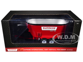 Supreme International 1200T Vertical Feed Mixer Red 1/32 Diecast Model SpecCast CUST2147