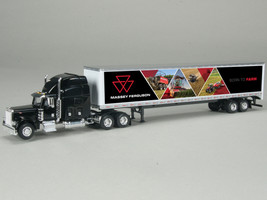 Peterbilt 379 Sleeper Cab with Trailer Massey Ferguson Born to Farm Black 1/64 Diecast Model SpecCast SCT998