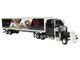 Peterbilt 379 Sleeper Cab with Trailer Massey Ferguson Born to Farm Black 1/64 Diecast Model SpecCast SCT998
