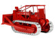 International Harvester TD 24 Crawler with ROPS and Hydraulic Front Blade Red Classic Series 1/25 Diecast Model SpecCast ZJD1958