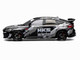 Honda Civic Type R FL5 RHD Right Hand Drive HKS Matt Black with Graphics 1/64 Diecast Model Car MotorHelix M65320