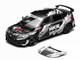 Honda Civic Type R FL5 RHD Right Hand Drive HKS Matt Black with Graphics 1/64 Diecast Model Car MotorHelix M65320