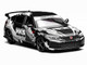 Honda Civic Type R FL5 RHD Right Hand Drive HKS Matt Black with Graphics 1/64 Diecast Model Car MotorHelix M65320