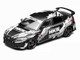 Honda Civic Type R FL5 RHD Right Hand Drive HKS Matt Black with Graphics 1/64 Diecast Model Car MotorHelix M65320