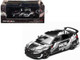 Honda Civic Type R FL5 RHD Right Hand Drive HKS Matt Black with Graphics 1/64 Diecast Model Car MotorHelix M65320