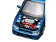 Subaru Impreza WRX STi Wagon Version VI RHD Right Hand Drive Blue Metallic 1/64 Diecast Model Car MotorHelix M67101