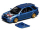 Subaru Impreza WRX STi Wagon Version VI RHD Right Hand Drive Blue Metallic 1/64 Diecast Model Car MotorHelix M67101