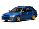 Subaru Impreza WRX STi Wagon Version VI RHD Right Hand Drive Blue Metallic 1/64 Diecast Model Car MotorHelix M67101