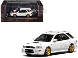 Subaru Impreza WRX STi Wagon Version VI RHD Right Hand Drive Pure White 1/64 Diecast Model Car MotorHelix M67102