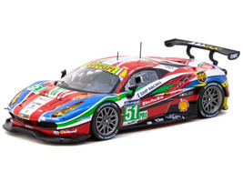 Ferrari 488 GTE #51 Gianmaria Bruni Alessandro Pier Guidi James Calado AF Corse 24 Hours of Le Mans 2016 Hobby64 Series 1/64 Diecast Model Car Tarmac Works T64-071-16WEC51