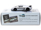Koenigsegg Regera Silver Metallic with Blue Accents and Collectible Tarmac Cards Global64 Series 1/64 Diecast Model Tarmac Works T64G-TL017-SL