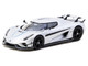 Koenigsegg Regera Silver Metallic with Blue Accents and Collectible Tarmac Cards Global64 Series 1/64 Diecast Model Tarmac Works T64G-TL017-SL Koenigsegg Regera Silver Metallic with Blue Accents and Collectible Tarmac Cards Global64 Series 1/64 Diecast Model Tarmac Works T64G-TL017-SL