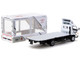Mitsubishi Fuso Canter Mobile Display Truck RHD Right Hand Drive EVA Racing White with Graphics Truck64 Series 1/64 Diecast Model Car Tarmac Works T64T-TL002-EVA
