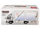 Mitsubishi Fuso Canter Mobile Display Truck RHD Right Hand Drive EVA Racing White with Graphics Truck64 Series 1/64 Diecast Model Car Tarmac Works T64T-TL002-EVA