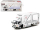 Mitsubishi Fuso Canter Mobile Display Truck RHD Right Hand Drive EVA Racing White with Graphics Truck64 Series 1/64 Diecast Model Car Tarmac Works T64T-TL002-EVA