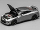 2020 Nissan GT R R35 Track Edition Engineered by NISMO RHD Right Hand Drive Dark Metal Gray Metallic Senior 64 Series 1/64 Diecast Model Car MotorHelix M63515