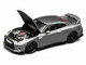 2020 Nissan GT R R35 Track Edition Engineered by NISMO RHD Right Hand Drive Dark Metal Gray Metallic Senior 64 Series 1/64 Diecast Model Car MotorHelix M63515