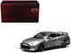 2020 Nissan GT R R35 Track Edition Engineered by NISMO RHD Right Hand Drive Dark Metal Gray Metallic Senior 64 Series 1/64 Diecast Model Car MotorHelix M63515