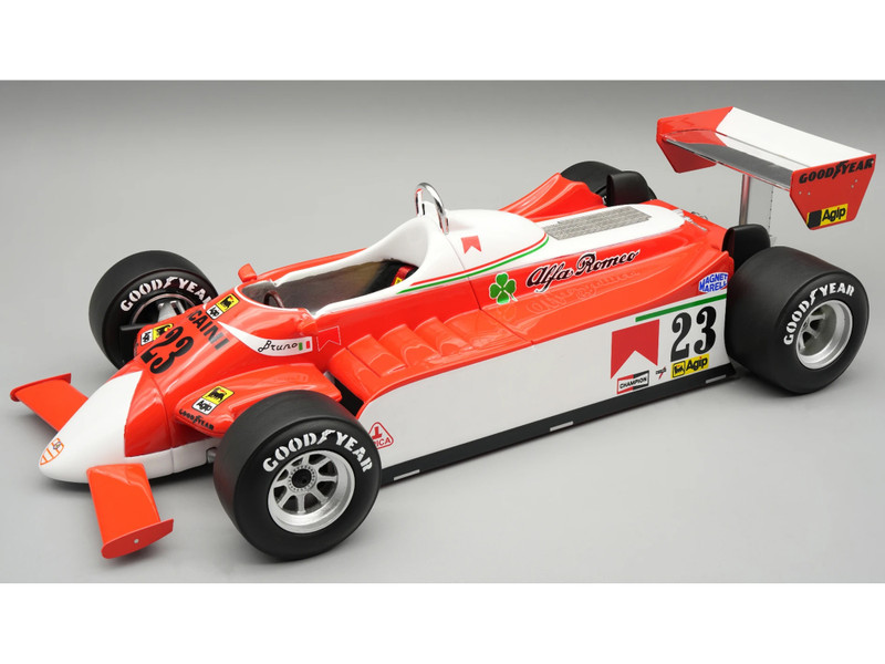 Alfa Romeo 179 #23 Bruno Giacomelli Formula One F1 Monaco GP 1980 Mythos Series with Display Case Limited Edition to 45 pieces Worldwide 1/18 Model Car Tecnomodel TM18-365D