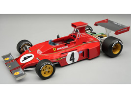 Ferrari 312B3 73 #4 Arturo Merzario Formula One F1 Austrian GP 1973 Mythos Series with Display Case Limited Edition to 80 pieces Worldwide 1/18 Model Car Tecnomodel TM18-411A