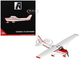 Cessna 172 Skyhawk Light Aircraft N403GF White 1/87 HO Diecast