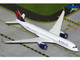 Airbus A350-900 Commercial Aircraft "Delta Air Lines" (N504DN) White with Blue and Red Tail 1/400 Diecast Model Airplane by GeminiJets GJDAL2317