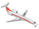 Embraer ERJ-145 Commercial Aircraft "JSX" (N960JX) White with Red Stripes and Tail 1/400 Diecast Model Airplane by GeminiJets GJJSX2403