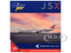 Embraer ERJ-145 Commercial Aircraft "JSX" (N960JX) White with Red Stripes and Tail 1/400 Diecast Model Airplane by GeminiJets GJJSX2403