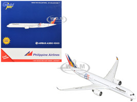 Airbus A350-1000 Commercial Aircraft with Flaps Down "Philippine Airlines - 85 Years" (RP-C3510) White with Tail Graphics 1/400 Diecast Model Airplane by GeminiJets GJPAL2397F