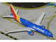 Boeing 737 MAX 8 Commercial Aircraft "Southwest Airlines" (N8788L) Blue with Red and Yellow Stripes 1/400 Diecast Model Airplane GeminiJets GJSWA2372