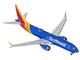 Boeing 737 MAX 8 Commercial Aircraft "Southwest Airlines" (N8788L) Blue with Red and Yellow Stripes 1/400 Diecast Model Airplane GeminiJets GJSWA2372