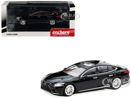 Lexus LS500h Black with Sunroof 1/64 Diecast Model Car GCD x Enchery GE-004-16