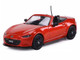 2024 Mazda MX 5 Roadster Orange Metallic 1/64 Diecast Model Car GCD x Enchery GE-006-36