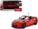 2024 Mazda MX 5 Roadster Orange Metallic 1/64 Diecast Model Car GCD x Enchery GE-006-36