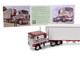 Kenworth K100 COE Flat Top and 53 Utility Trailer with Reefer Red s Favorites Jim Skrinar Red with White Stripes 1/64 Diecast Model DCP/First Gear 69-2253